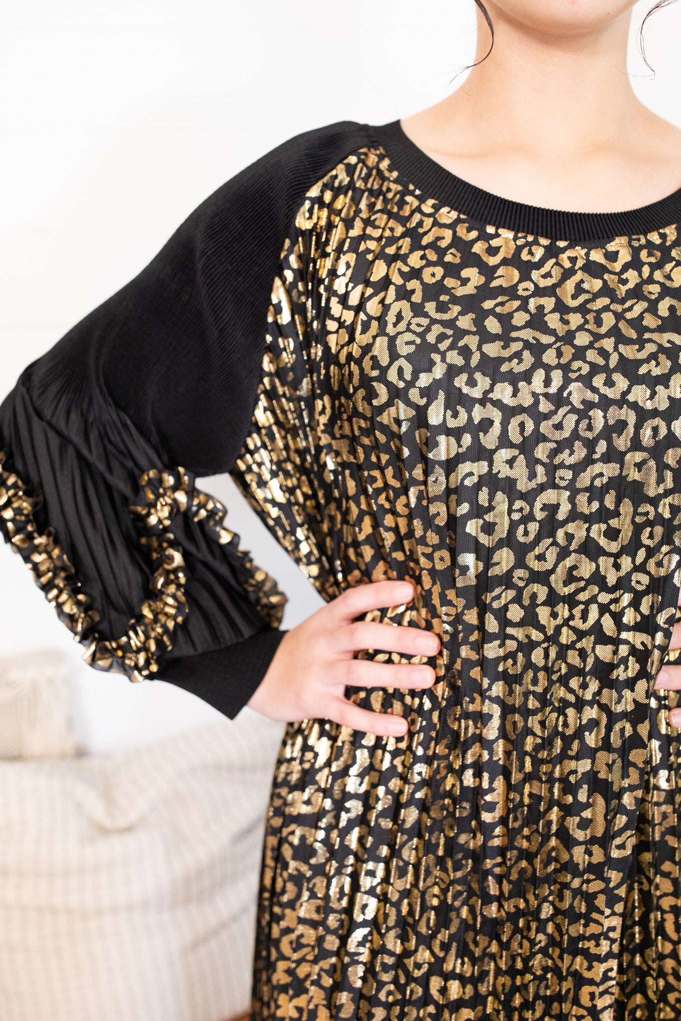 Gold Leopard Dress Gold Leopard Dress