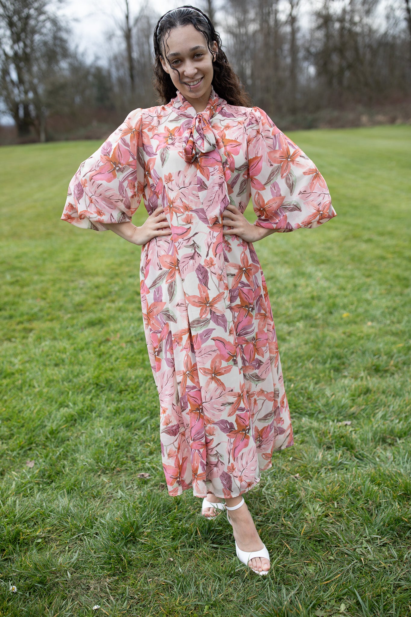 Kensington Dress- Vintage Spring – K&K Modest Apparel