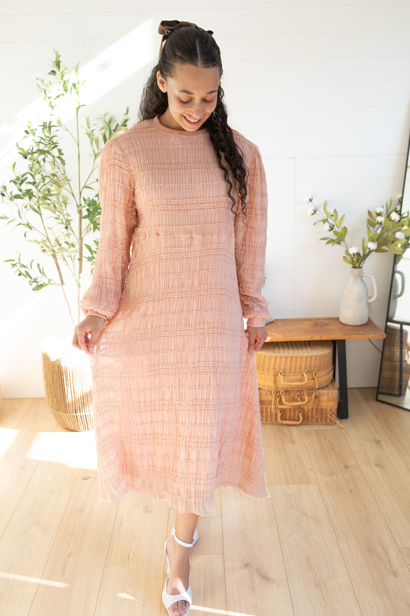 chinese dress ladies Milly modest maxi dress  JanieLanie